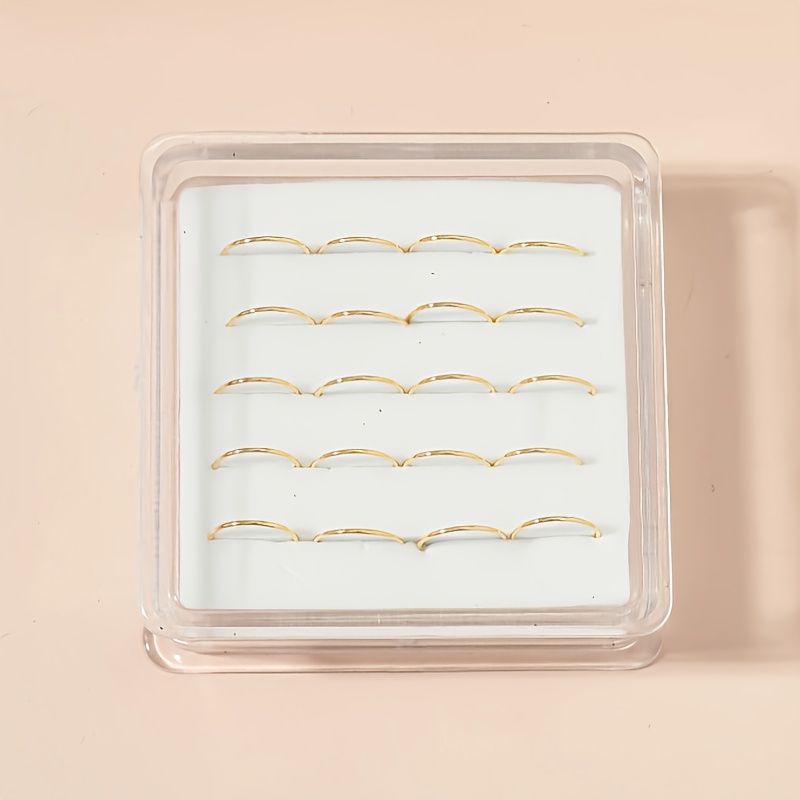 20pcs Minimalist Nose Rings and Body Jewelry Set, Unisex Gift
